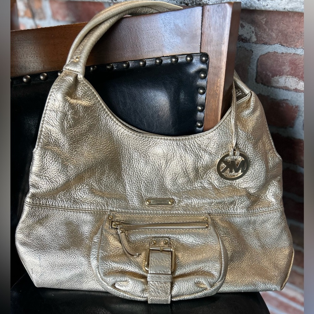 Michael Kors Shimmering Gold Hobo Bag